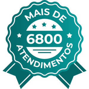 Selo mais de 6800 atendimentos Fast Medicamentos - Medicamentos de Alto Custo