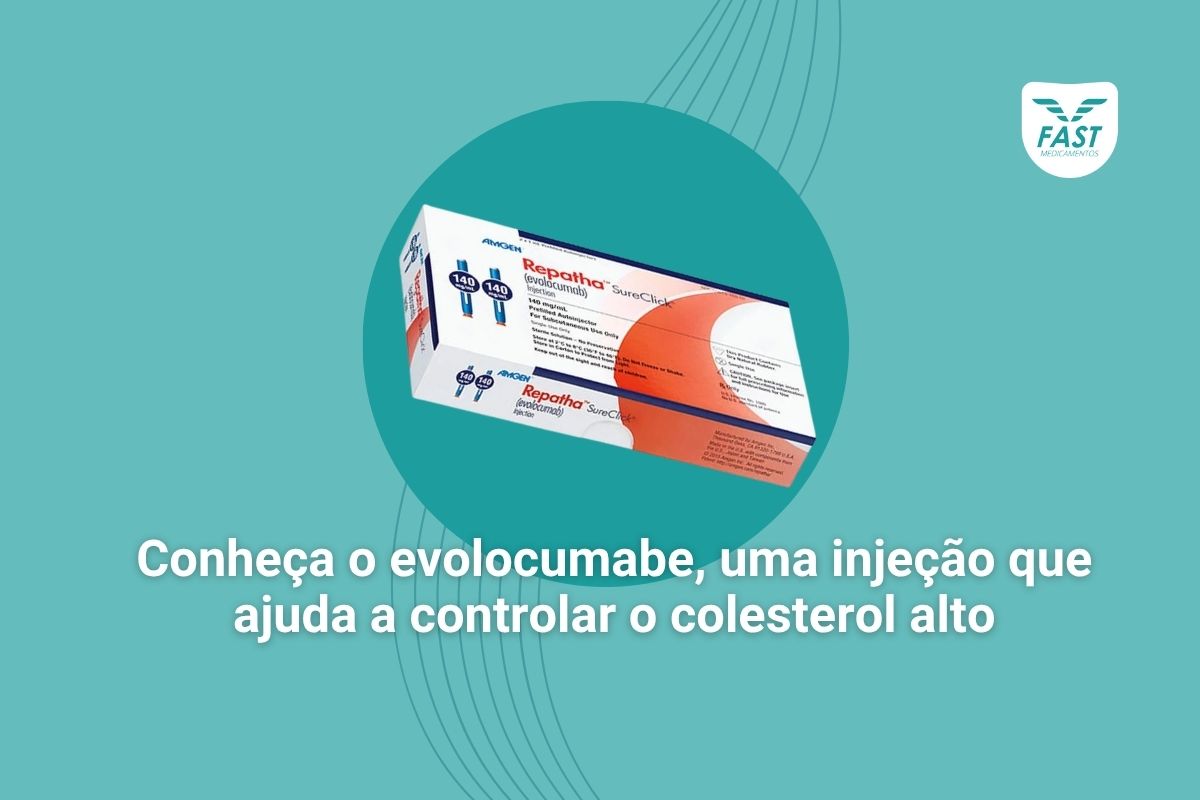 Caixa do medicamento Evolocumabe