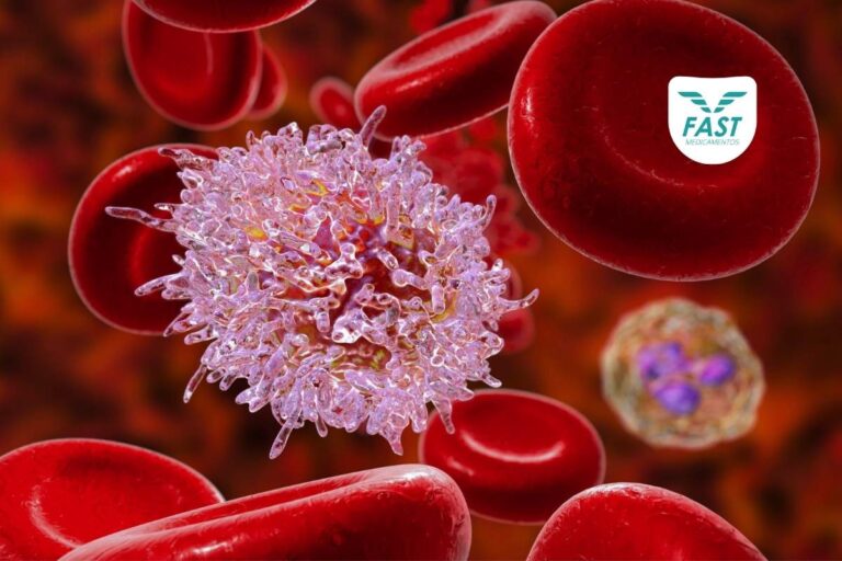 Ilustração da leucemia no sangue