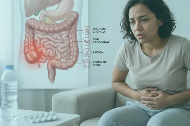 Quais os sintomas da Doença de Crohn?