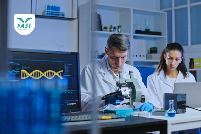 Especialistas fazendo estudos sobre medicamentosv